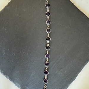 Bracelet Argent 925g Améthyste Modèle 1 (8,50g) Qualité AA+