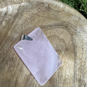 Pierre plate rectangle Quartz Rose 35-45 mm Qualité AA