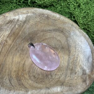 Pierre plate ovale Quartz Rose 35-45 mm Qualité AA