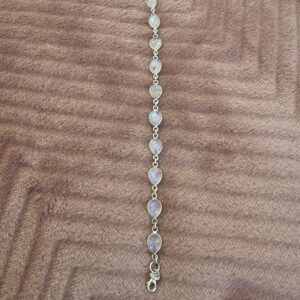 Bracelet Argent 925g Péristérite Modèle 4 (8,10g) Qualité AA+