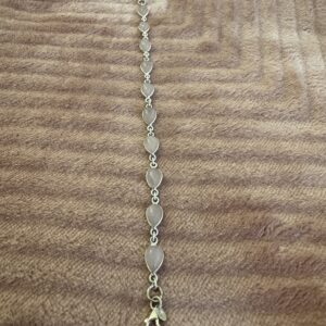 Bracelet Argent 925g Quartz Rose Modèle 3 (8,50g) Qualité AA