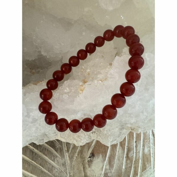 Bracelet boules Cornaline