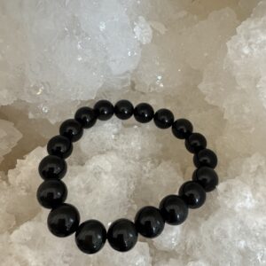 Bracelet boules obsidienne œil céleste 10mm